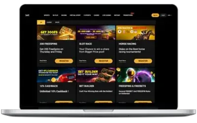 GoldenBet welcome offer on a computer screen